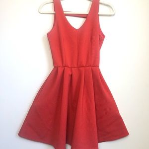 Coral mini dress